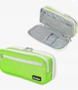 Procase Podwójny piórnik szkolny, mały, ale kompaktowy, trwały i antybrud