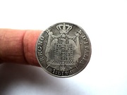 WŁOCHY: 1 LIRA 1808 R (M)- RZADSZA MONETA