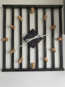 Zegar loft drewno prosecco