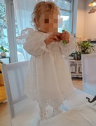 Sukienka dla dziewczynki Be & Love, 98, biała, koronkowa 