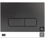  Przycisk spłukujący  do wc  , gun metal