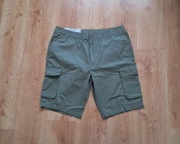 Nowe eleganckie wygodne szorty cargo ze ściągaczem w pasie 