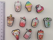 10 Pin przypinka charms klapki crocs (zwierzęta, Bubble Tea, lody) +1gratis