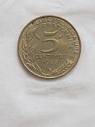 043 Francja 5 centymów, 1988