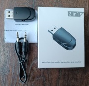 Adapter nadajnik odbiornik transmiter audio Bluetooth 5.0 USB AUX Jack 3.5