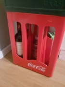 Skrzynka kista transporter piwo beck cocacola napoje butelki