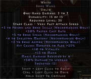 Diablo 2 R white biel +8 BS nonladder PC