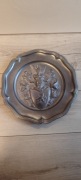 Talerz cynowy herb Vintage 
