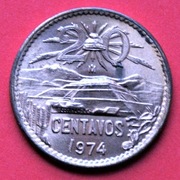 20 Centavos  1974 r  -  Meksyk  Piramida Teotihuacan  stan !!