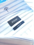wizytowa biała w niebieskie paski męska koszula Joop! slim fit