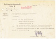 1938, Dowód.Okręgu Wojsk.Kassel II,Wręczenie nagród za zasługi