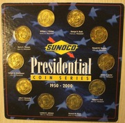 USA - PREZYDENCI Z LAT 1950 - 2000, 10 SZTUK 