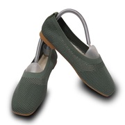 Buty damskie baleriny materiałowe ażurowe