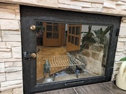 Drzwi stalowe do kominka 