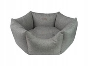 POLSKIE Legowisko dla psa kota AMIPLAY PALERMO korona szare rozmiar L 