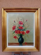 STARY   OBRAZ OLEJNY   sygnowany,,MARTWA NATURA "