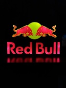 Logo Red Bull lampka LED USB z włącznikiem, 24x16 cm, wydruk 3D