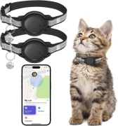 Lokalizator GPS dla kota zestaw 2 sztuki tylko iPhone Apple Find My obroża