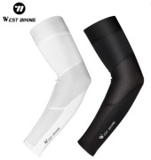 Rękaw z ice silk rozciągliwy chłodzi rowerzystów chroni przed światłem - L