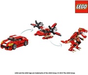 LEGO 31024 Creator 3w1 - Czerwone Konstrukcje