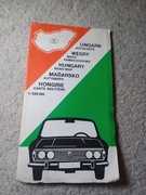 Stara mapa samochodowa Węgier Cartographia