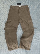 Weekday Spodnie Yuri Relaxed Cargo Jeans Trousers Y2k Swag