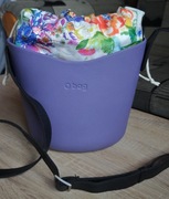 O BAG basket zestaw komplet pasek organizer oryginał  fiolet lilia idealny