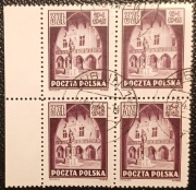 Fi 365 Zabytki Krakowa / kasowana 4-ka z marginesem