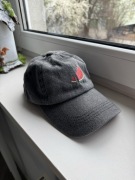 Czapka z daszkiem sprana czerń