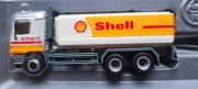 Mercedes cysterna Shell z przyczepą skala 1:87 marki Schuco 