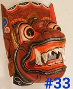 drewniana maska azja azjatycka demon ceylon Sri Lanka hinduizm  #33