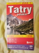TATRY POLSKIE mapa turystyczna 1:30000 Zakopane