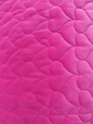 Wyprzedaż 37 zł/m Velvet pikowany fuksja