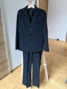Elegancji 3-cz garnitur, dla chłopca w rozmiarze 128/134, ciemny grafit 