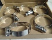 ZESTAW 6 SZT OPASKA ŚLIMAKOWA OBEJMA 27-51 MM