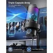Mikrofon pojemnościowy studyjny Fifine A8 PLUS RGB Plug&Play gamingowy
