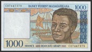 Madagaskar 1000 franków 1994 - stan bankowy UNC