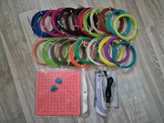 DŁUGOPIS DRUKARKA 3D DLA DZIECI + 25 WKŁADÓW FILAMENT +MATA