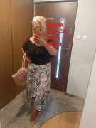 Powiewna spódniczka- różowe stokrotki, SIGMA, rozm.50,, nowa z metką 