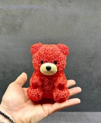 Miś Walentynkowy 3D Czerwony Prezent na Walentynki PLA Dekoracja