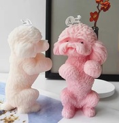 Duży PUDEL forma silikonowa 13.4*8.3 do odlewów Świec Mydła Gipsu Żywic 