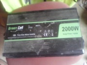 Przetwornica green cell 12V na 240V pełna sinusoida.