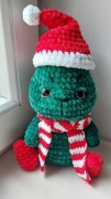 Grinch maskotka na szydełku, Handmade 