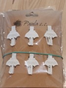 DREWNIANE SPINACZE KLAMERKI parasolka  6SZT