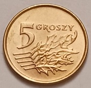 5 gr groszy 1999 r. ładna