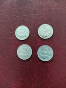 Włochy 5 lirów 1952, 1953, 1954, 1955 