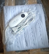 Podgrzewana Mata na Łóżko  niebieska 150x80 cm 6 Poziomy Ciepła