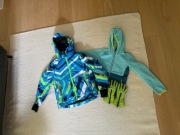 KURTKA ZIMOWA NARCIARSKA SNOWBOARD REIMA, BLUZA CMP 128, 8 – 9 LAT 