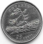 Kanada 25 cent 1992 okol.