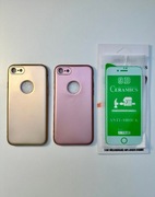 2 Nowe Etui, Case, Obudowa iPhone 7/8, szkło ekran